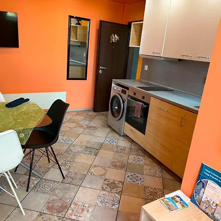 Stylish Orange Flat Center Metro Sofia